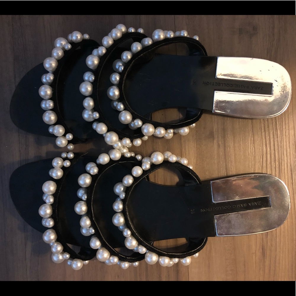 Zara Pearl sandals